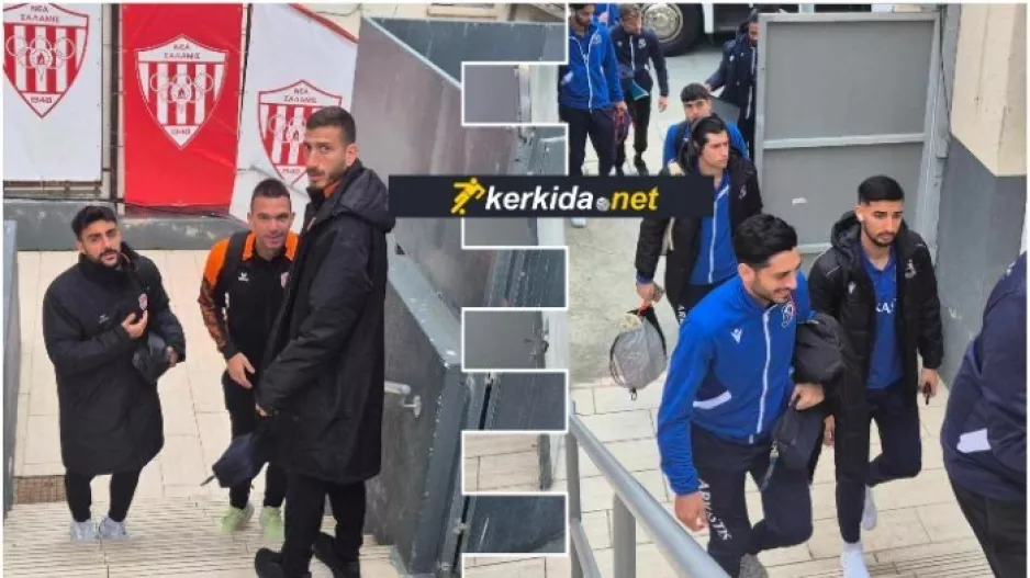 (Φώτος Kerkida) Η άφιξη Καρμιώτισσας-Εθνικού  