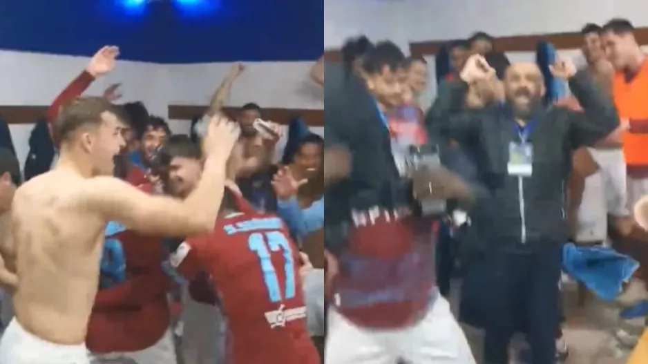 (Βίντεο) Τρελά... "βυσσινί" πανηγύρια στα αποδυτήρια