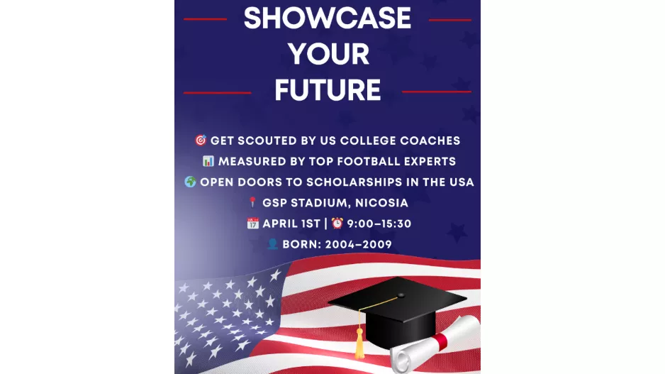 Τελευταία ευκαιρία εγγραφής: Το Men’s College Showcase Cyprus 2025 είναι αύριο – Μην το Χάσεις!