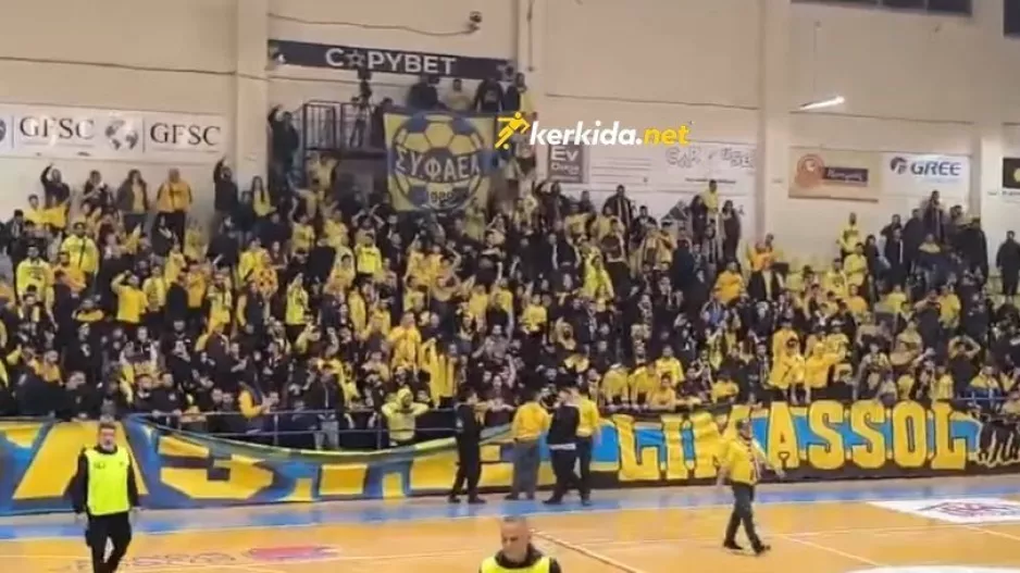 (BINTEO Kerkida) Τραγούδησαν τον ύμνο και φώναξαν ΑΕΛ-Λαός-Πρωτάθλημα