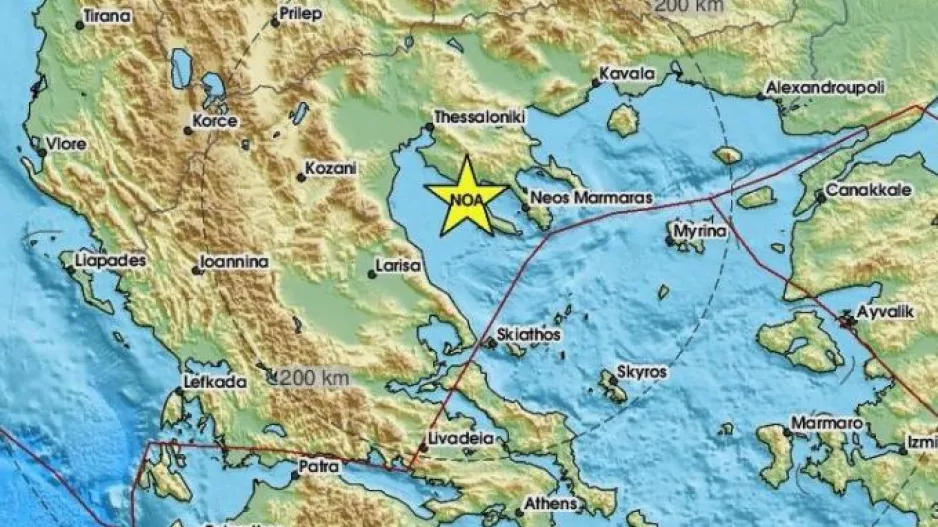 Σεισμός κοντά στα Νέα Μουδανιά - Αισθητός και στη Θεσσαλονίκη