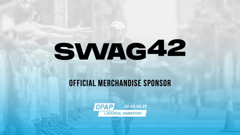 SWAG42: Επίσημος Χορηγός Ρουχισμού του ΟΠΑΠ Μαραθωνίου Λεμεσού 2025