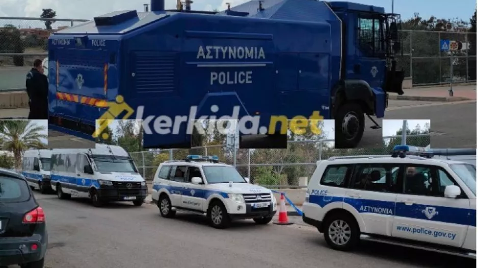(Φώτος kerkida) Έντονη η παρουσία της αστυνομίας 