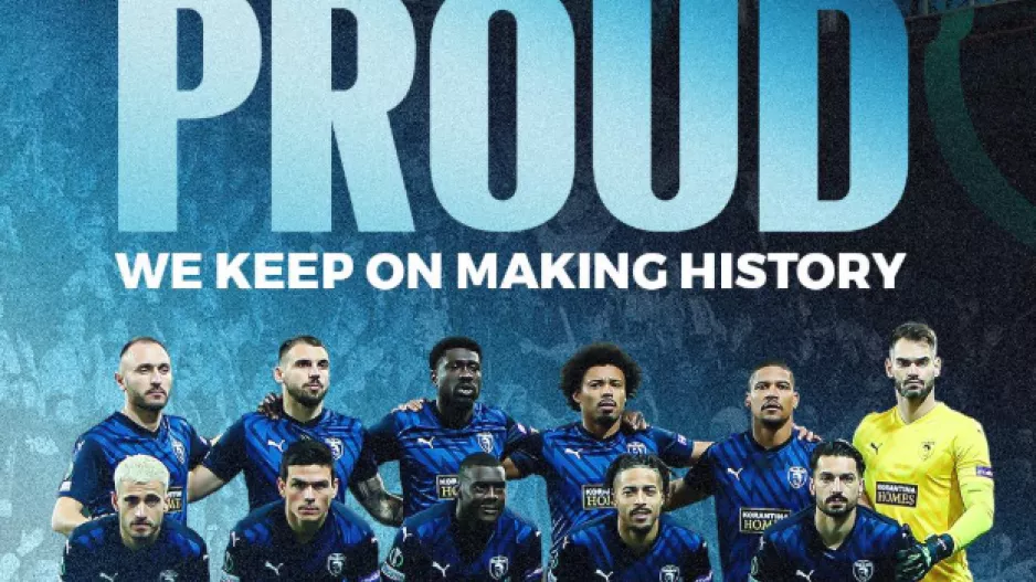 Πάφος FC: "Η αποφασιστικότητά μας να συνεχίσουμε να γράφουμε ιστορία είναι πιο δυνατή από ποτέ"