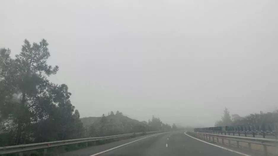 Αυτοκινητόδρομος-περιοχή Ζυγίου/Ορατότητα περιορισμένη