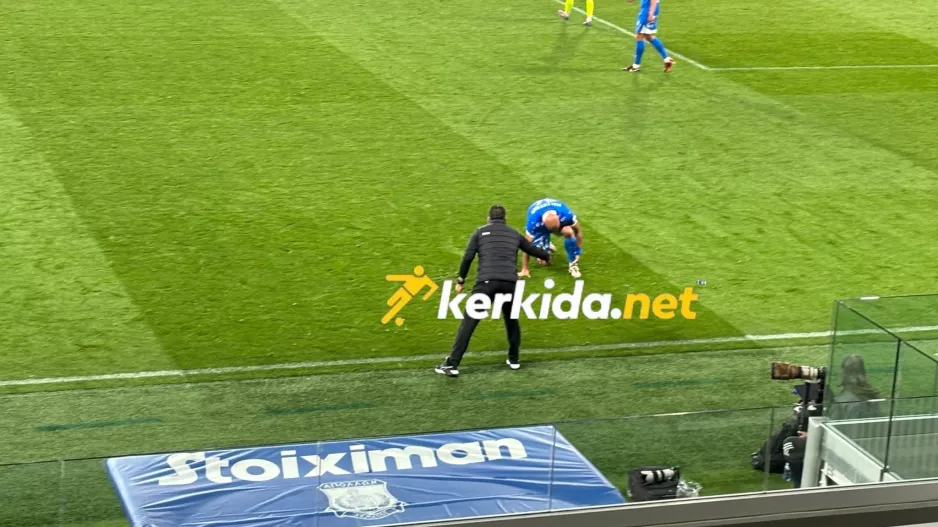 (Φώτος Kerkida) Στο έδαφος ο Μάλε... "σήκω, πάμε" ο Σωφρόνης!