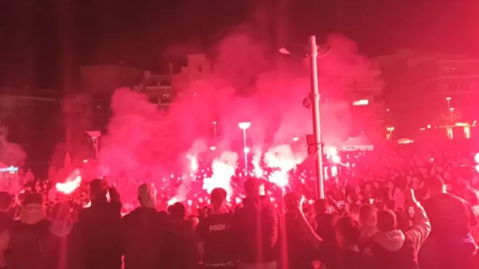 Τρέλα για τον ΠΑΟΚ και στην Τούμπα για τον τελικό του μπάσκετ!