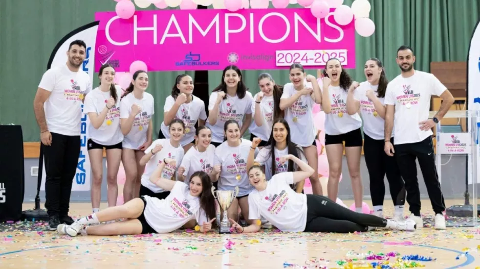 (Φώτος) Η Lemesos Volleyball Κ18 Πρωταθλήτρια  για 4η συνεχόμενη χρονιά