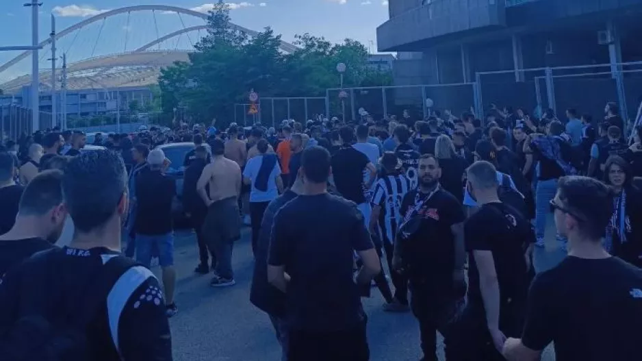 Ένταση...για λίγο έξω από το ΟΑΚΑ