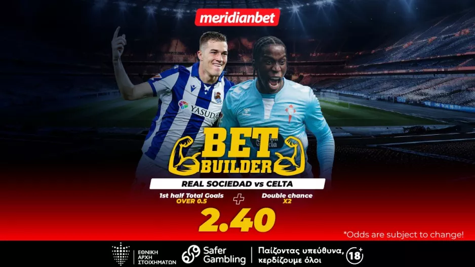 Σοσιεδάδ-Θέλτα: Ένα bet builder που έχει σούπερ απόδοση! - Πάρε το μπόνους σου με μία κίνηση