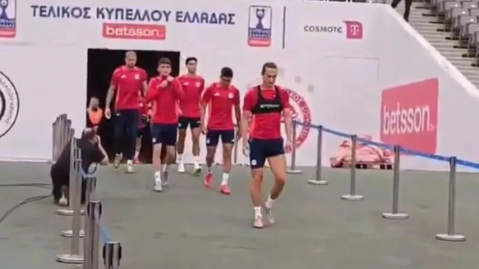 Η τελευταία προπόνηση των ερυθρόλευκων
