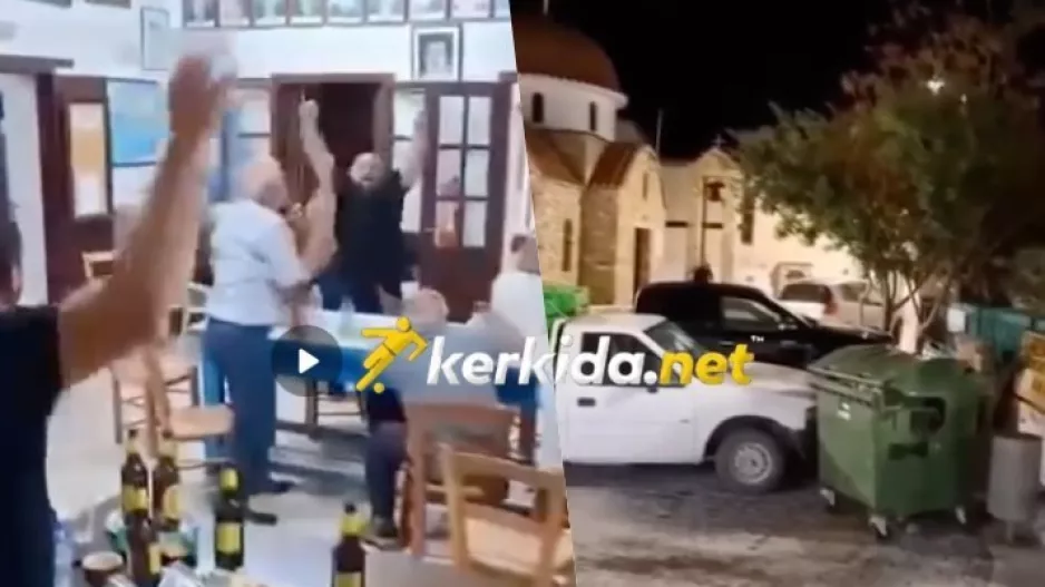 (ΒΙΝΤΕΟ kerkida) Σπριντ από τον καφετζιή ως την εκκλησία και... καμπάνες για την ΑΕΚ!