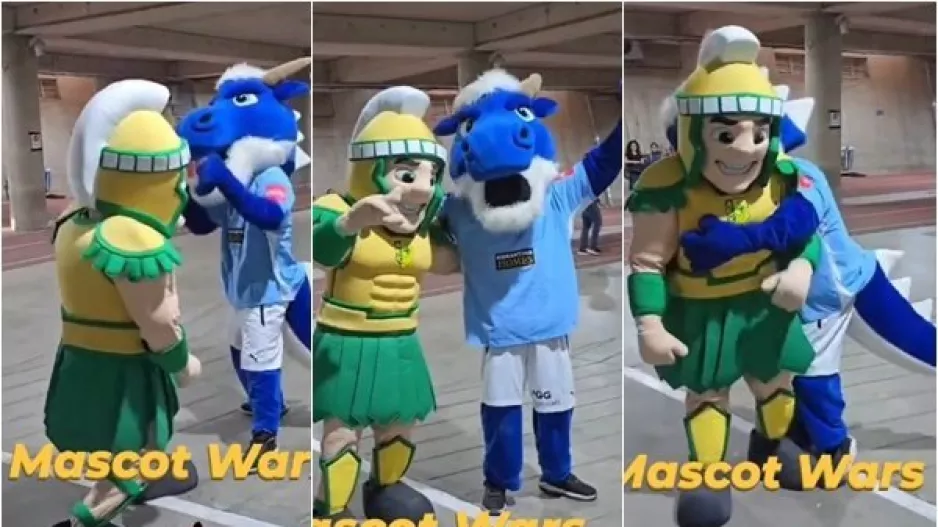 Η μάχη... των μασκότ! (Βίντεο)