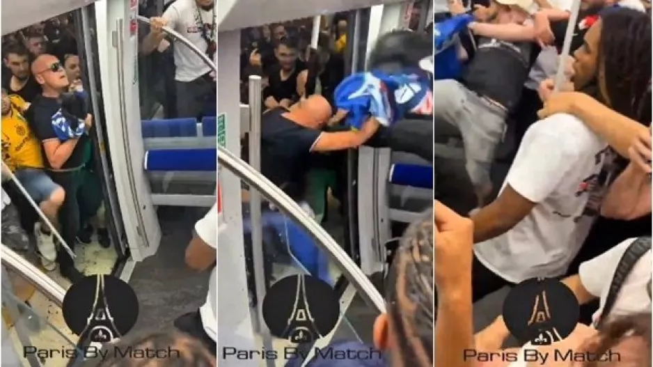 ΕΠΙΘΕΣΗ σε οπαδούς της Παρί - Όπλα με λεπίδες/ Χρήση δακρυγόνων (Βίντεο)