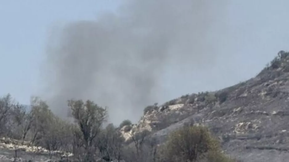 Αναζωπύρωση φωτιάς στο βουνό Αφάμης