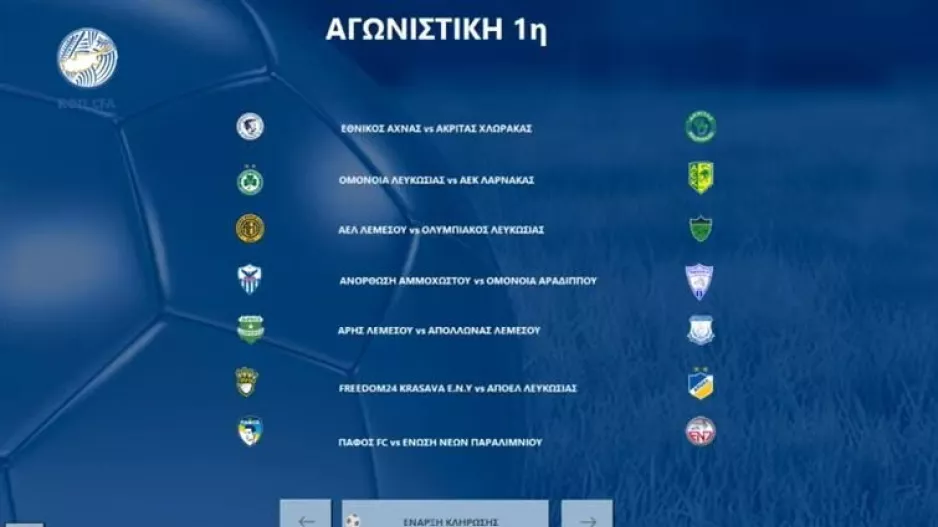 Το πρόγραμμα της πρεμιέρας