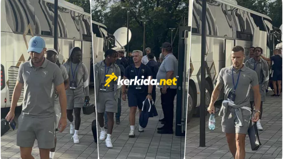 Στο γήπεδο η αποστολή της Πάφος FC (Φώτος kerkida)