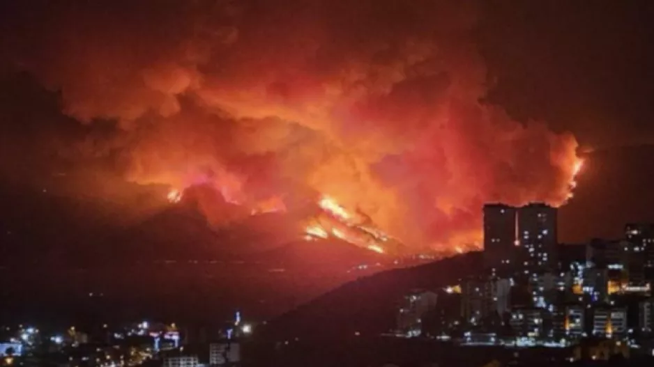 Οι φλόγες κατάπιαν την Προύσα - Χιλιάδες στρέμματα δάσους έγιναν στάχτη