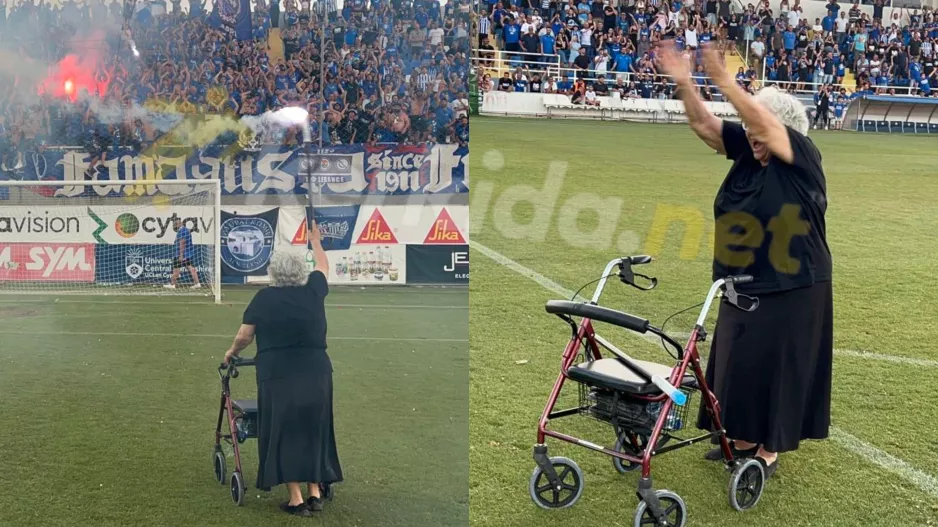 (Βίντεο-Φώτος kerkida) Σε ρόλο οργανωτή... η γιαγιά Φωτεινή!