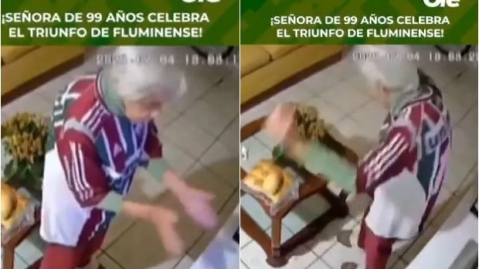Γιαγιά 99 χρονών το "γλέντησε" με την πρόκριση της Φλουμινένσε! (Βίντεο)