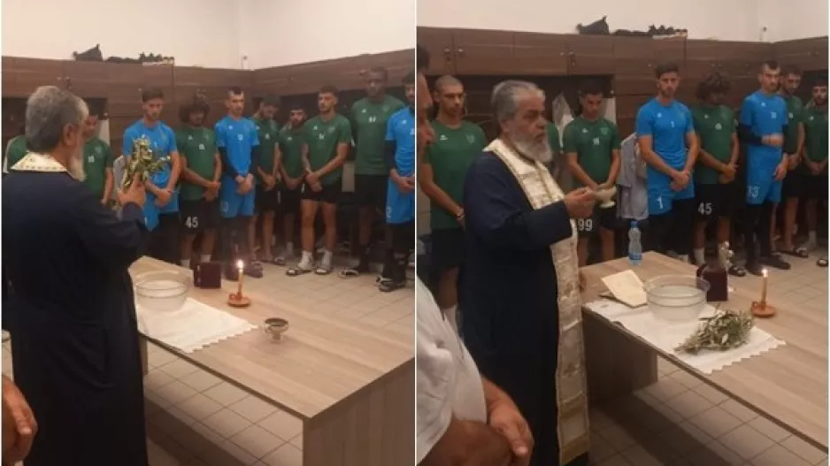 Αγιασμό... ο Ολυμπιακός: "Με πίστη, ενότητα και αισιοδοξία" (Φώτος)