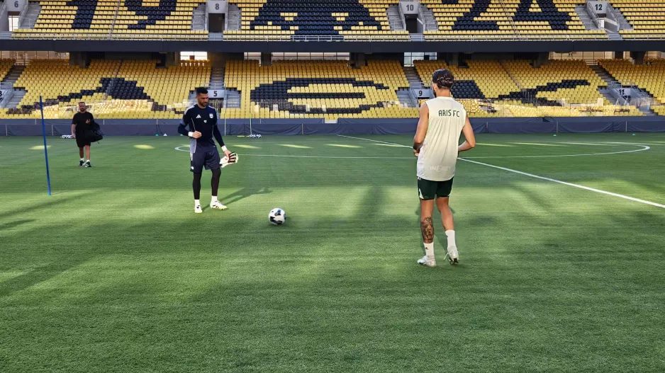 (Βίντεο-Φώτος Kerkida) Η προπόνηση του Άρη στην "OPAP Arena" 