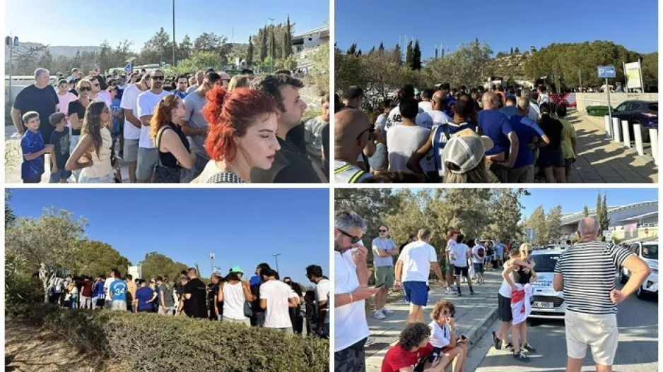 Χαμός έξω από το γήπεδο!