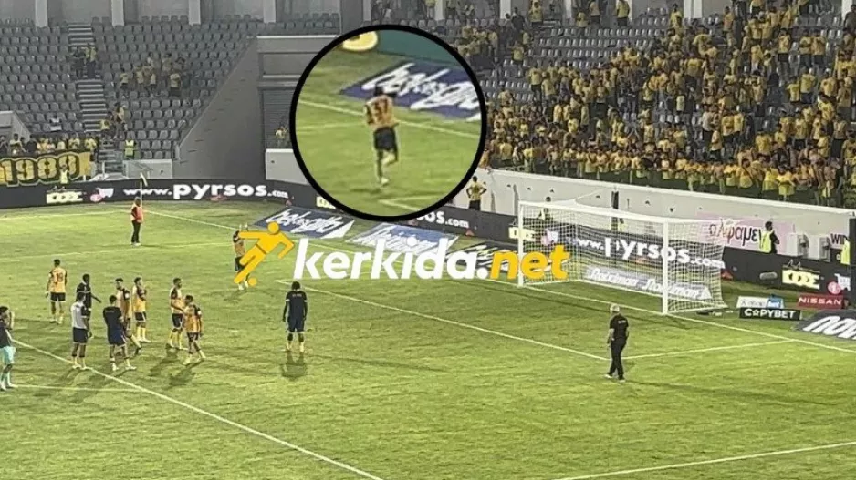 Το πανηγύρισε... έντονα ο Σζόκε, χοροπηδώντας μπροστά στο πέταλο! (Βίντεο Kerkida)