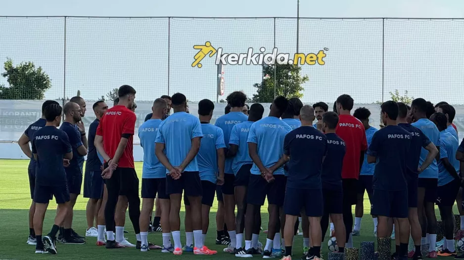 Η τελευταία προπόνηση της Πάφου ενόψει Ερυθρού Αστέρα (βίντεο/φώτος kerkida)