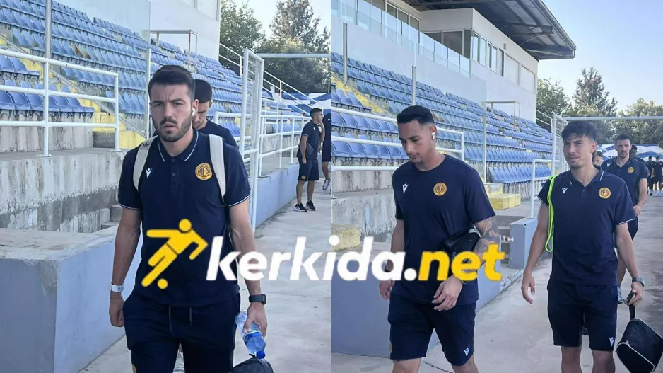 ΑΦΙΞΗ παικτών της ΑΕΛ στο Δασάκι/ΦΩΤΟΣ-kerkida