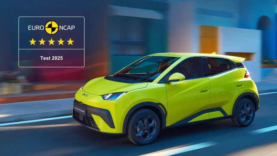 Το BYD DOLPHIN SURF απέσπασε τη μέγιστη βαθμολογία ασφάλειας των πέντε αστέρων από τον Euro NCAP
