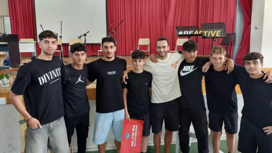 Στο Γυμνάσιο Αγλαντζιάς με Κούτσακο, Νεοφύτου και Χαραλάμπους