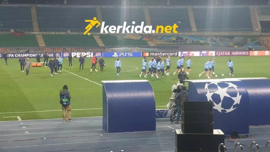 Η προπόνηση στο "Almaty Ortalyk Stadion" (Φώτος/Βίντεο Kerkida)