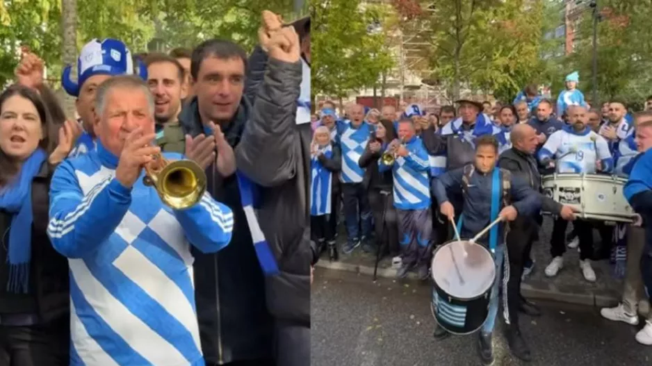 Δίνουν παλμό στους δρόμους της Κοπεγχάγης οι Έλληνες οπαδοί
