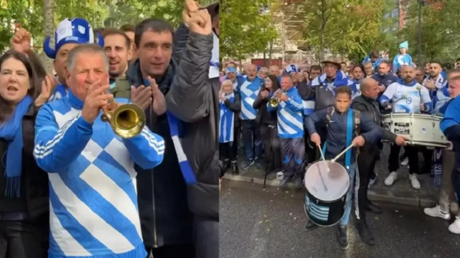 (Βίντεο) Δίνουν παλμό στους δρόμους της Κοπεγχάγης οι Έλληνες οπαδοί!