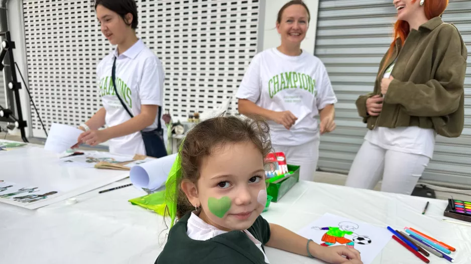 Face Painting... καρδούλες Άρη