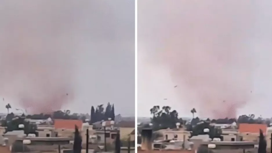 Αυγόρου/Ανεμοστρόβιλος προκάλεσε ζημιές (Βίντεο)