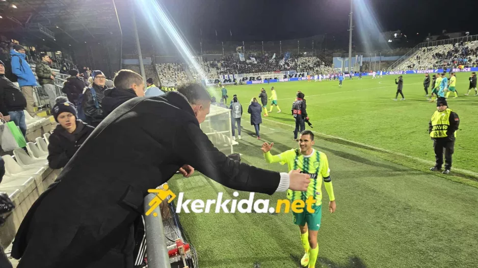 Πρώην...δικός μας με Μιλίσεβιτς μετά το Ριέκα-ΑΕΚ (Φώτος Kerkida)