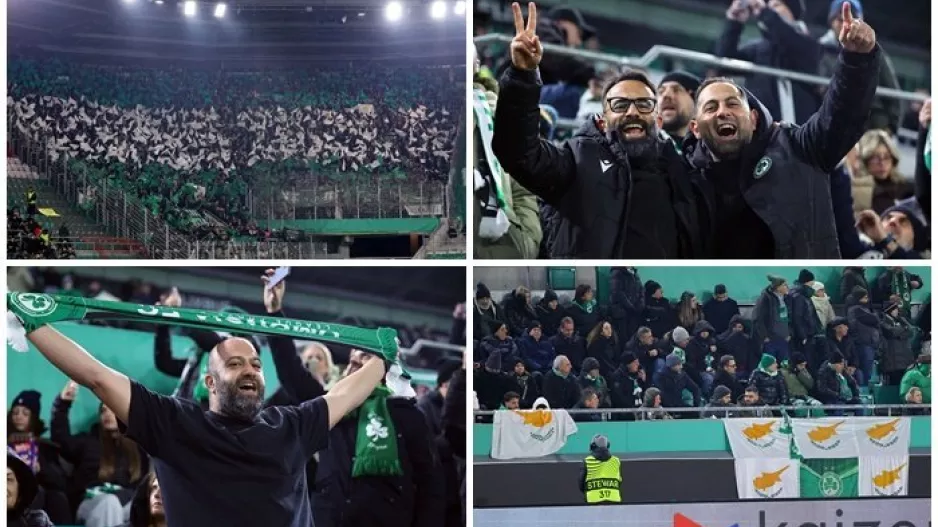 Ο κόσμος της Ομόνοιας στο ''Allianz Stadion" (ΦΩΤΟΣ)