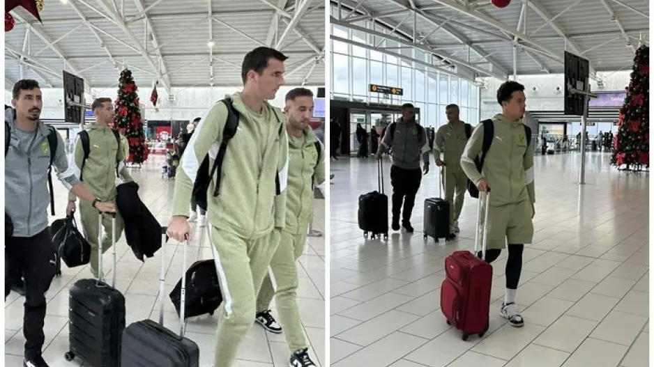 (ΦΩΤΟΣ Kerkida) Άφιξη αποστολής ΑΕΚ