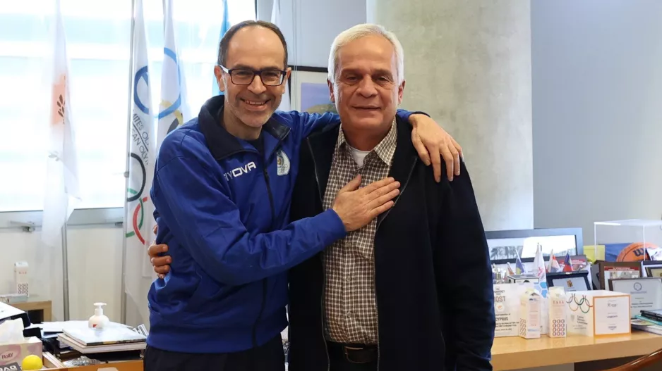 Συνάντηση του Προέδρου της ΚΟΕ με τον Ανδρέα Κυπριανού