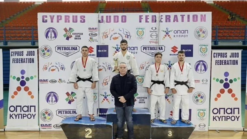 Ο Πέτρος Χριστοδουλίδης πρωταθλητής Κύπρου στο τζούντο στα -66kg