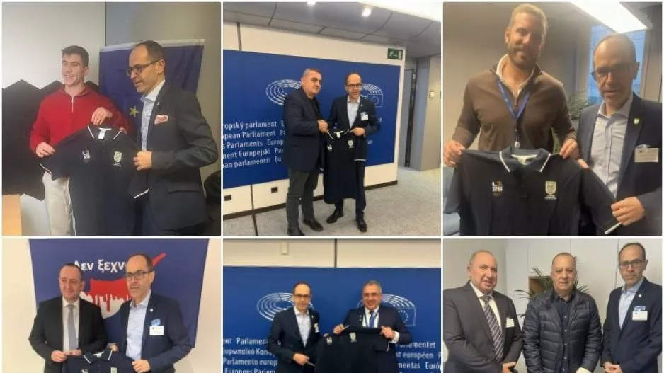 Σειρά συναντήσεων του Προέδρου της Κυπριακής Ολυμπιακής Επιτροπής με Ευρωβουλευτές στις Βρυξέλλες