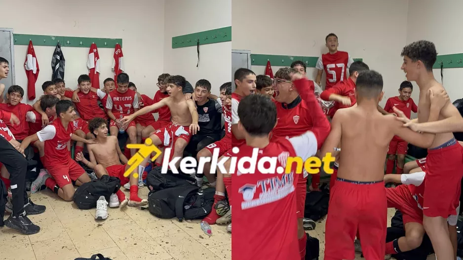 (Βίντεο kerkida) Πάρτι στα αποδυτήρια μετά το "διπλό"