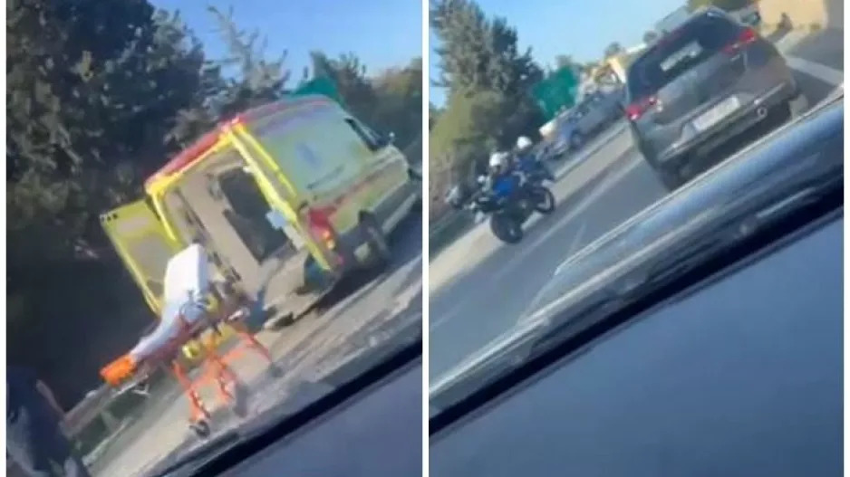 Έκλεισαν και οι δύο λωρίδες κυκλοφορίας λόγω τροχαίου