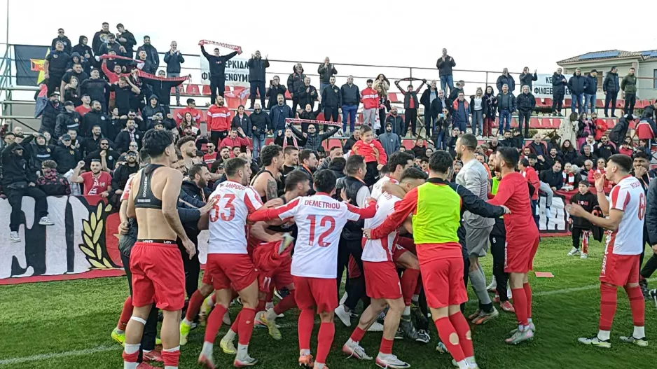 (Βίντεο-Φώτος kerkida) Το ερυθρόλευκο... πάρτι για την κατάκτηση του πρωταθλήματος!