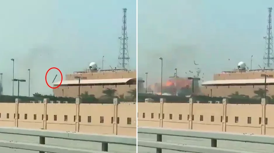 (Βίντεο) Η στιγμή που ιρανικοί πύραυλοι χτυπούν βάση των ΗΠΑ