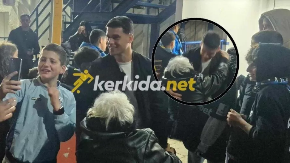 Η αγκαλιά του Κίκο στην γιαγιά Φωτεινή! 