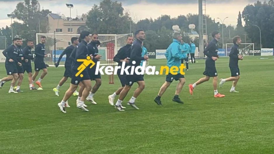 Η προπόνηση της Εθνικής μας (Φώτος/Βίντεο Kerkida)