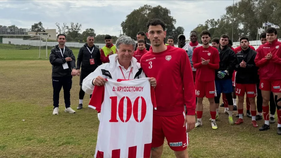 Εφτασε τις 100 συμμετοχές ο 23χρονος Χρυσοστόμου!